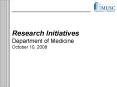 Research Initiatives PowerPoint PPT Presentation