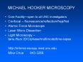 MICHAEL HOOKER MICROSCOPY PowerPoint PPT Presentation