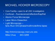 MICHAEL HOOKER MICROSCOPY