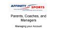 Parents, Coaches, and Managers PowerPoint PPT Presentation