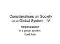 Considerations on Society as a Global System IV PowerPoint PPT Presentation