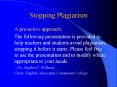 Stopping Plagiarism PowerPoint PPT Presentation