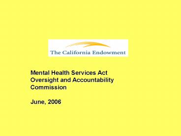 Mental Health Services Act