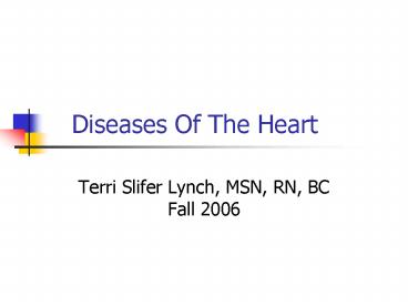 Diseases Of The Heart