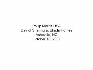 Philip Morris USA