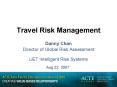 Travel Risk Management PowerPoint PPT Presentation