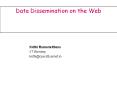 Data Dissemination on the Web PowerPoint PPT Presentation