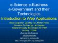 e-Science e-Business e-Government and their Technologies Introduction to Web Applications PowerPoint PPT Presentation