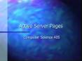 Active Server Pages PowerPoint PPT Presentation