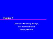 Database Planning, Design,