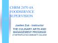 CHRM 2470 4A FOODSERVICE SUPERVISION PowerPoint PPT Presentation