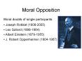 Moral Opposition PowerPoint PPT Presentation
