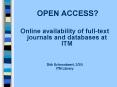 OPEN ACCESS? PowerPoint PPT Presentation