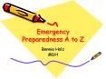 Emergency Preparedness A to Z PowerPoint PPT Presentation
