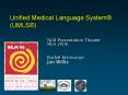 Unified Medical Language System PowerPoint PPT Presentation