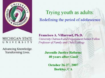 Trying youth as adults: