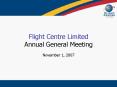 Flight Centre Limited PowerPoint PPT Presentation