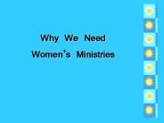 Why We Need Women