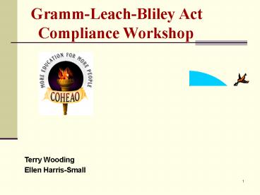 GrammLeachBliley Act Compliance Workshop