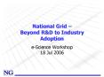 National Grid  PowerPoint PPT Presentation
