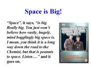 Space is Big