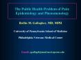 The Public Health Problem of Pain: Epidemiology and Phenomenology PowerPoint PPT Presentation