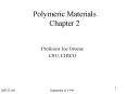 Polymeric Materials Chapter 2 PowerPoint PPT Presentation