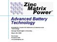 Advanced Battery Technology PowerPoint PPT Presentation