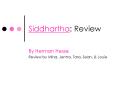 Siddhartha: Review PowerPoint PPT Presentation
