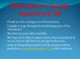 Welcome to Suisse Adventure 09 PowerPoint PPT Presentation