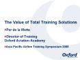 The Value ofTotal Training Solutions PowerPoint PPT Presentation