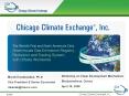 Chicago Climate Exchange PowerPoint PPT Presentation