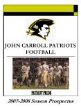 JOHN CARROLL PATRIOTS FOOTBALL PowerPoint PPT Presentation