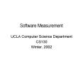 Software Measurement PowerPoint PPT Presentation