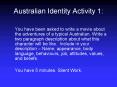 Australian Identity Activity 1: PowerPoint PPT Presentation
