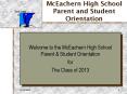 McEachern High School Parent and Student Orientation PowerPoint PPT Presentation