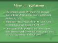 More on regulations PowerPoint PPT Presentation