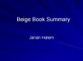 Beige Book Summary PowerPoint PPT Presentation
