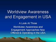 Worldview Awareness and Engagement in USA
