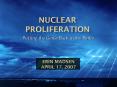 Nuclear Proliferation PowerPoint PPT Presentation