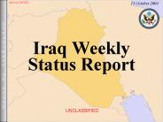 Iraq Weekly Status Report