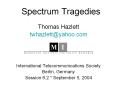 Spectrum Tragedies PowerPoint PPT Presentation