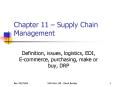 Chapter 11 Supply Chain Management PowerPoint PPT Presentation