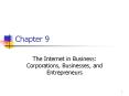 The Internet in Business: Corporations, Businesses, and Entrepreneurs PowerPoint PPT Presentation