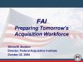 FAI Preparing Tomorrow PowerPoint PPT Presentation