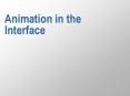 Animation in the Interface PowerPoint PPT Presentation