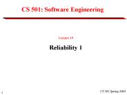 CS 501: Software Engineering