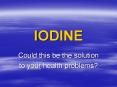 IODINE PowerPoint PPT Presentation
