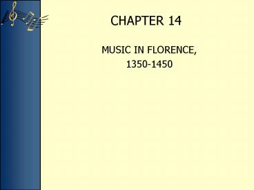 MUSIC IN FLORENCE,