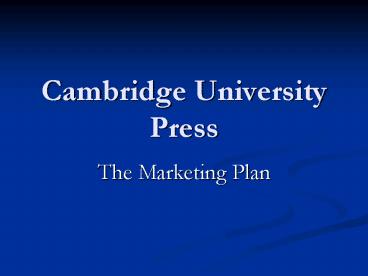 Cambridge University Press